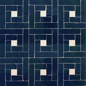 Mosaic House Moroccan tile Midi Pin 3-1 White,   Midnight Blue,    solid zellige, mosaic, zellij, field, pattern, glaze, simple, classic 